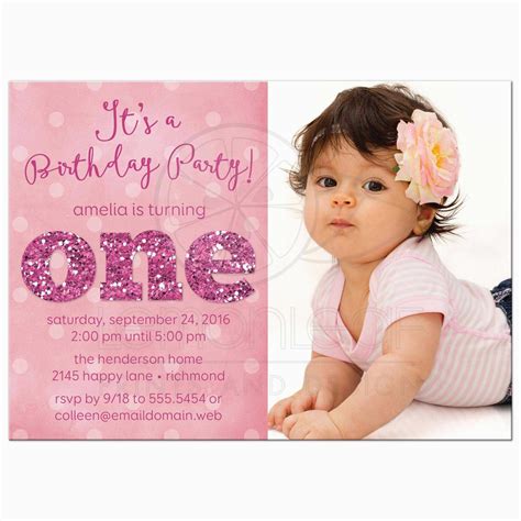 Invitations for Baptism and 1st Birthday together 1st Birthday and ...