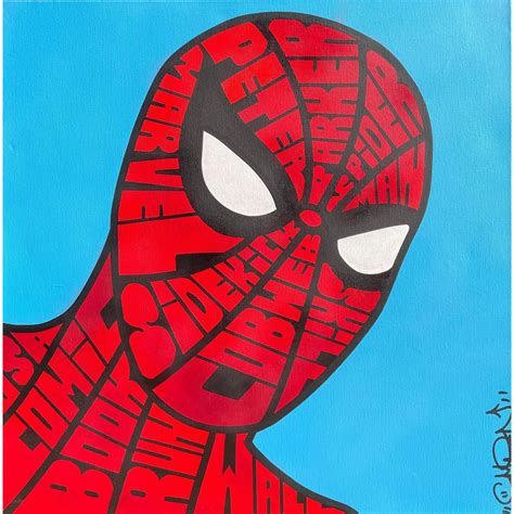 Peinture Spiderman par Cmon | Carré d'artistes