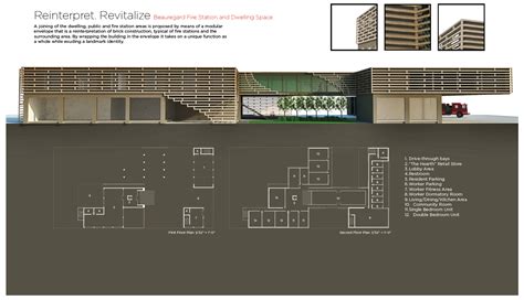 A design for a Fire Station | Fire station, Architecture project, Design