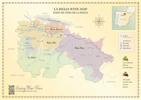 Rioja Wine Map » Spain's Most Famous Wine Region » CellarTours