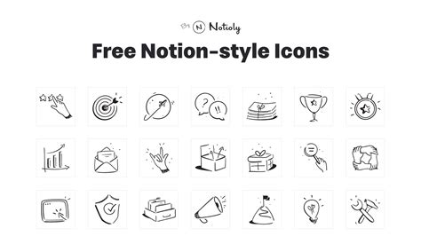 50 Free Notion-style icons