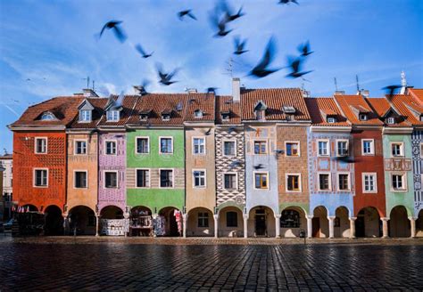 Poznan, Old Marketplace. Main Square in the Poznan Old Town. Poland ...