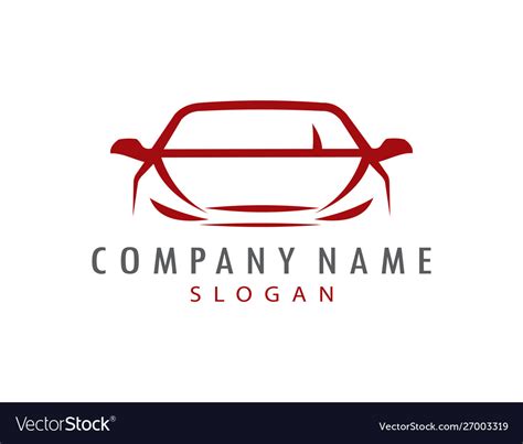 Red car logo design Royalty Free Vector Image - VectorStock