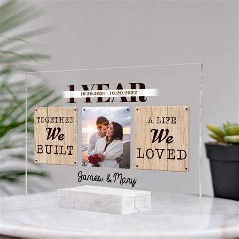 Together We Built A Life We Loved Personalized Acrylic Plaque | Custom ...