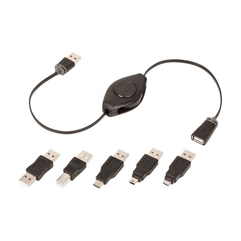 ReTrak ETPRU6M Universal USB Extension Retractable Cord - Walmart.com