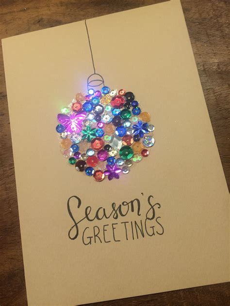 Homemade Glitter Christmas Cards | Christmas Carol