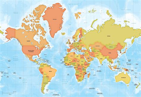 Political Map World Map Wallpaper Hd 1920X1080 Download Pdf Picture of ...