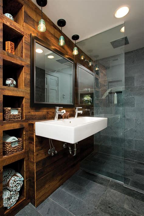 Rustic Modern Soapstone Bathroom - Polycor Inc.