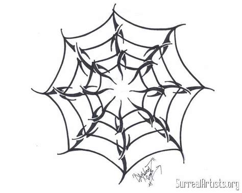 Tribal Spider Web Tattoo Designs