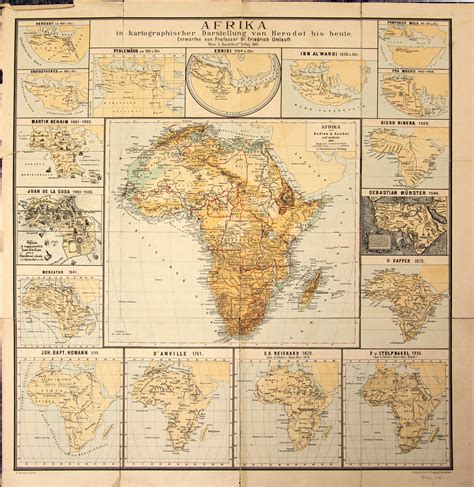 Africa as depicted in maps from 450 BC to 1887 AD by Friedrich Umlauft ...