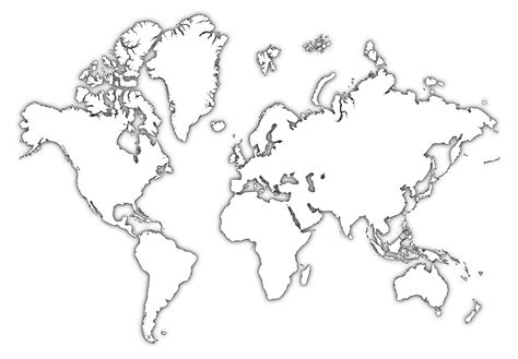 World Map Outline - Download outline World Map