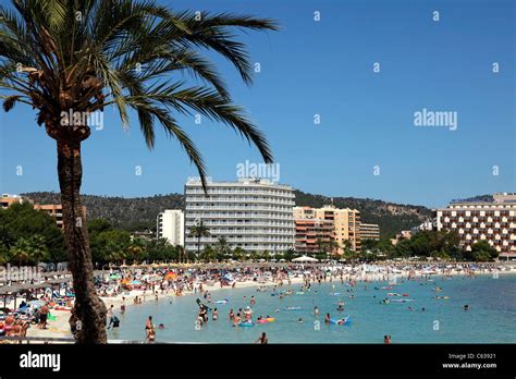 Beach Magalluf, Palma Nova , Majorca, Spain Stock Photo - Alamy