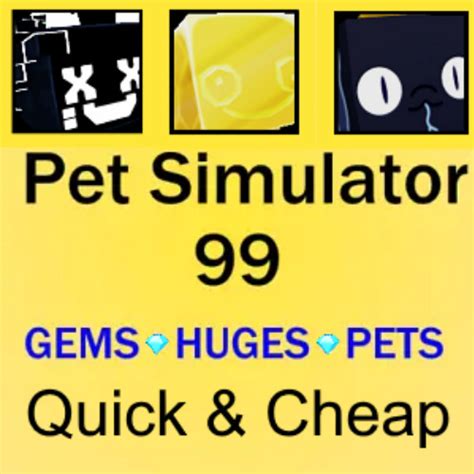 💎Pet Simulator 99 - PS99 - Pet Sim 99 -GEMS - HUGES - PETS- Cheap And ...