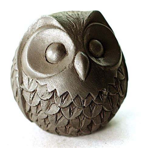 Owl Sculpture Figurines sculpture of bird sculpture owl | Etsy