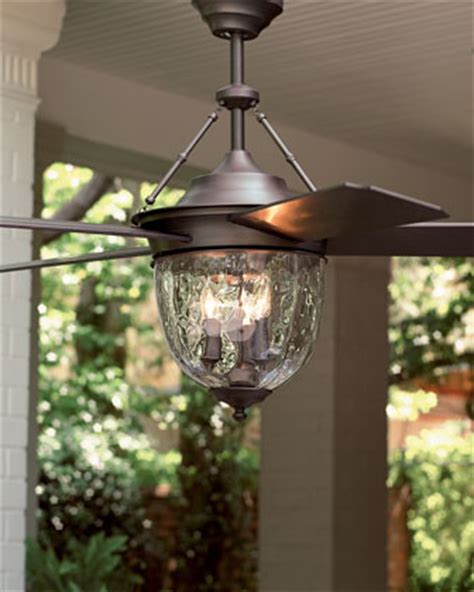 Bronze Outdoor Ceiling Fan - Traditional - Ceiling Fans - by Horchow