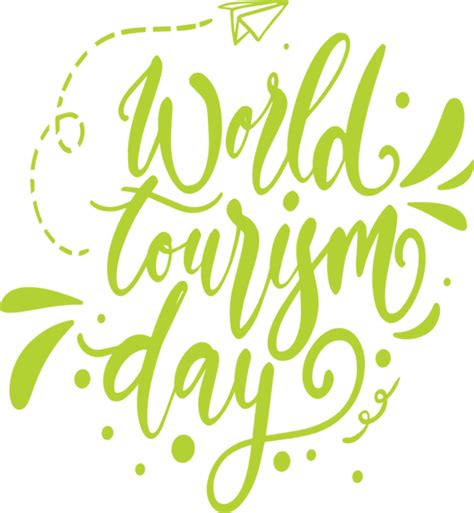 World Tourism Day Logo Floral design Font for Tourism Day for World ...