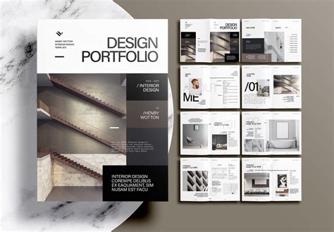 Interior Design Portfolio Template | Cabinets Matttroy