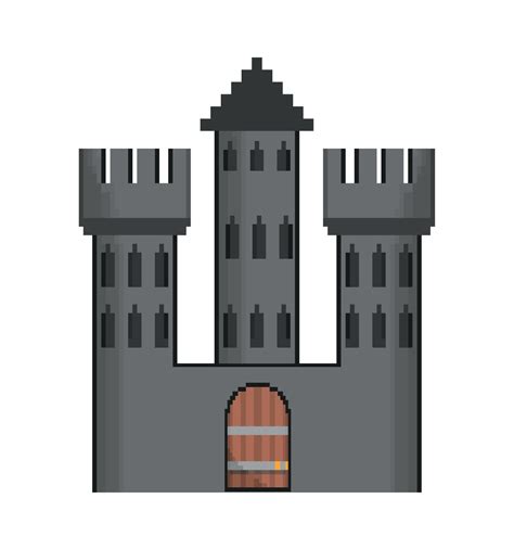 castle pixel icon 10466739 Vector Art at Vecteezy