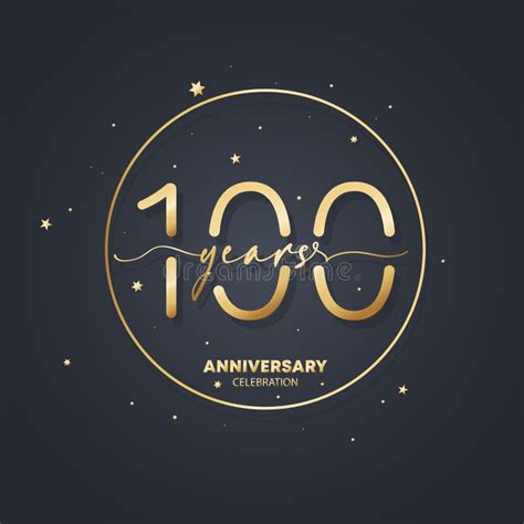 100 Years Anniversary Logo Template. 100th Birthday, Wedding ...