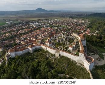 Aerial View Rasnov Fortress Romania Stock Photo 2207063249 | Shutterstock