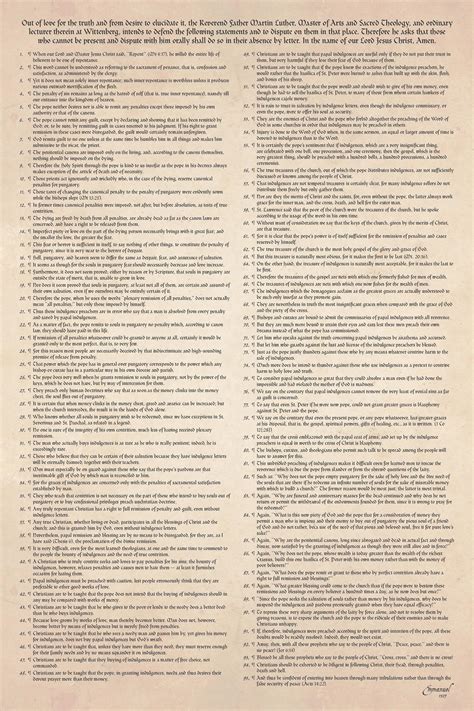 Martin Luther 95 Theses Printable - prntbl.concejomunicipaldechinu.gov.co