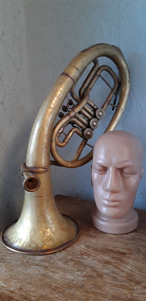 Vintage Saxhorn Tenorhorn Brass Wind Instruments Music room | Etsy