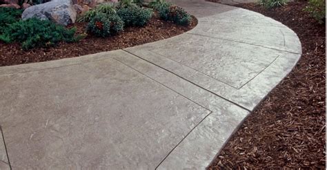 Concrete Sidewalk Ideas - 6 Concrete Walkway Design Options - Concrete ...