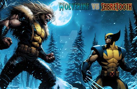 X-Men - Wolverine vs Sabretooth by Sox-Art-House on DeviantArt