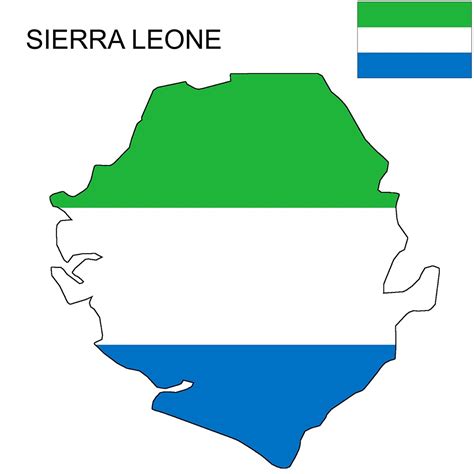 Sierra Leone Flag Map and Meaning | Mappr