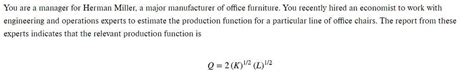 Derive the Equation for an isocost line and draw a | Chegg.com