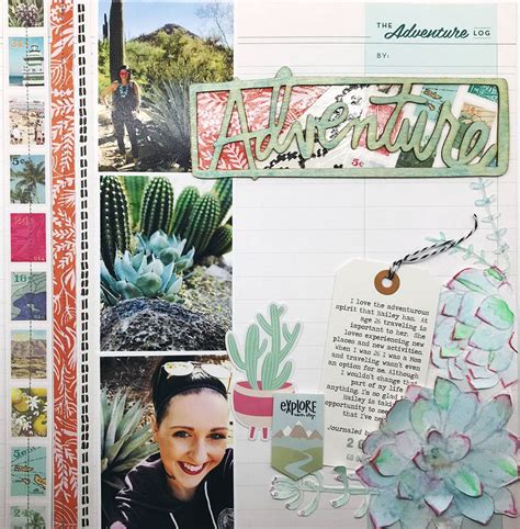 Ideas for Scrapbook Page Storytelling with a Succulent Motif | Vacation ...