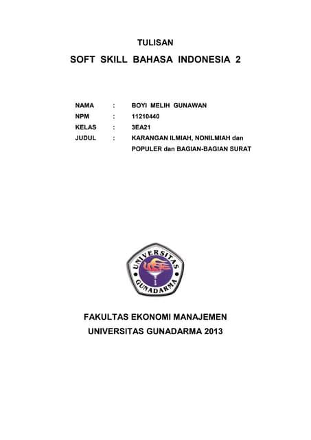 Tulisan 3 Karangan Ilmiah Pdf