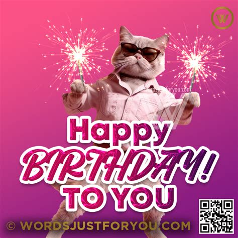 Happy Birthday Cat Gif » WordsJustforYou.com - Original Creative ...