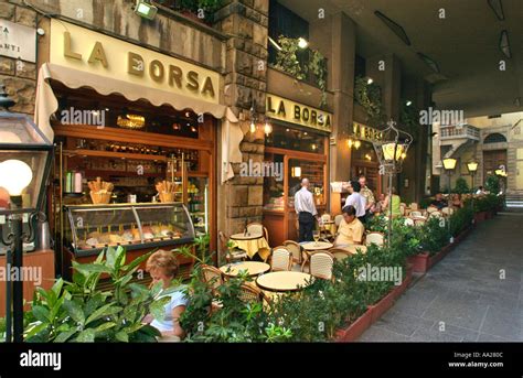 Street Cafe, Florence, Tuscany, Italy Stock Photo, Royalty Free Image ...