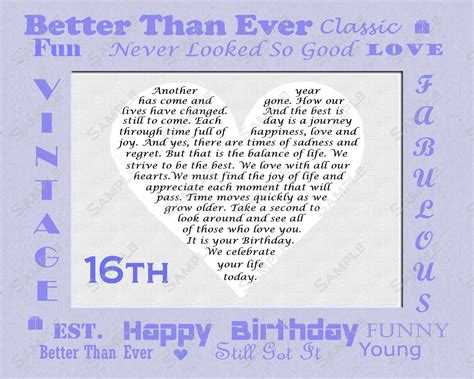 16th Birthday Quotes And Poems. QuotesGram