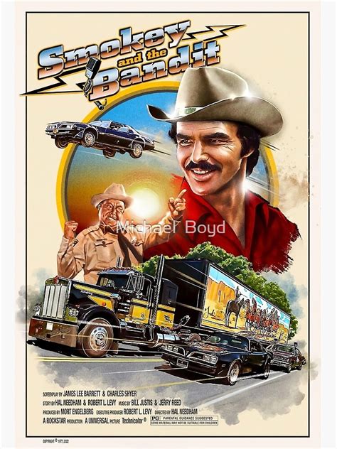 "Smokey and the Bandit" Poster for Sale by Michael Boyd | Redbubble