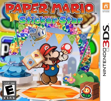 Paper Mario: Sticker Star Nintendo 3DS Box Art Cover by dinos24