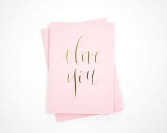 Items similar to i love you, calligraphy on Etsy