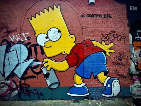 Bart Simpson Graffiti - Boxcar eNVy