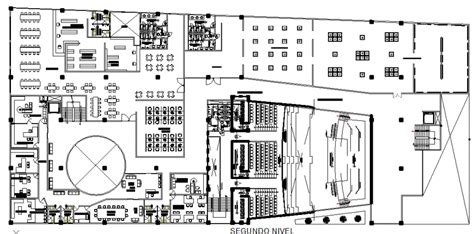 Second floor cultural center plan - Cadbull