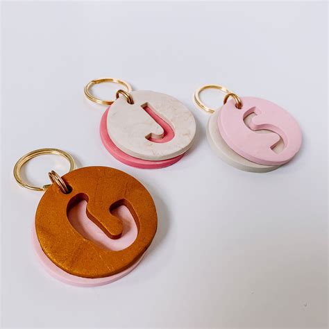 How to Make Clay Monogrammed Keychains — The Green Mad House