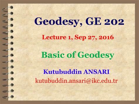 Basic of Geodesy | PPT