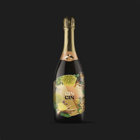 Cin Cin Champagne Label on Behance