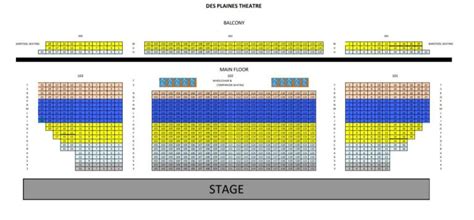 Des Plaines Theater Seating Chart - Theater Seating Chart