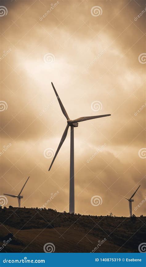 Pollution-free wind power stock image. Image of panel - 140875319