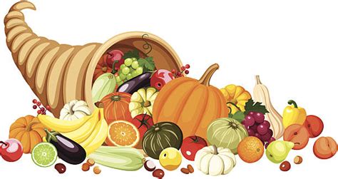 Cornucopia Clip Art, Vector Images & Illustrations - iStock