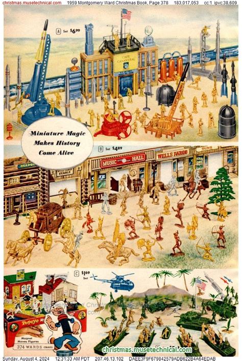 1959 Montgomery Ward Christmas Book, Page 378 - Catalogs & Wishbooks