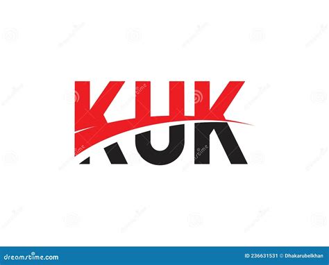 KUK Letter Initial Logo Design Stock Vector - Illustration of design ...