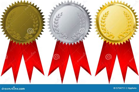 Vector Award Ribbons Stock Image - Image: 5754711