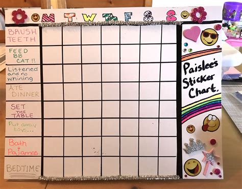 Sticker Chart Ideas